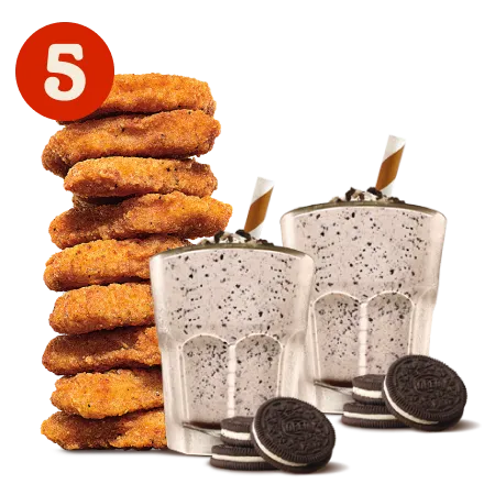 2x Small Oreo Shake + 9 Nuggets