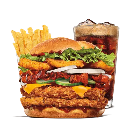 Summer Crunch Double Chicken Burger Meal